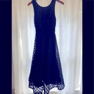 Nicole Miller party / holiday dress in Royal/navy blue